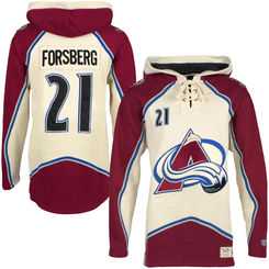 Colorado Avalanche #21 Peter Forsberg Cream All Stitched Hooded Sweatshirt,We sell and wholesale Colorado Avalanche #21 Peter Forsberg Cream All Stitched Hooded Sweatshirt on line form chian!